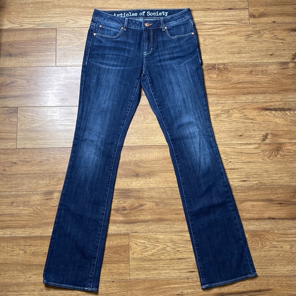 Articles of Society Kendra Baby Boot-cut Deep Sea Jeans - Picture 6 of 13